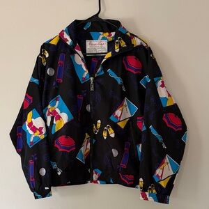 Vintage 80/90s Golf jacket with fun neon print
